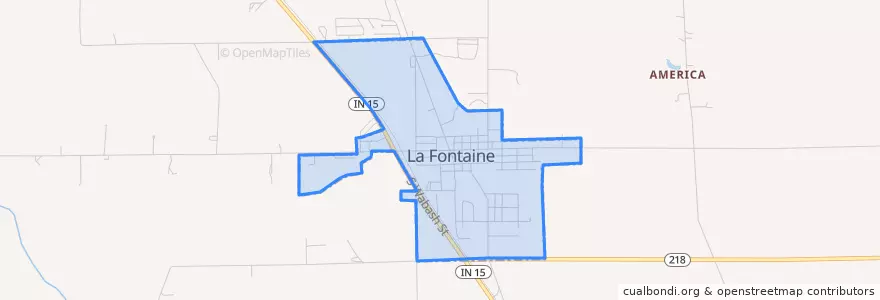 Mapa de ubicacion de La Fontaine.