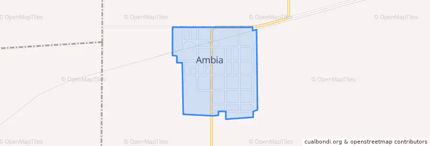 Mapa de ubicacion de Ambia.
