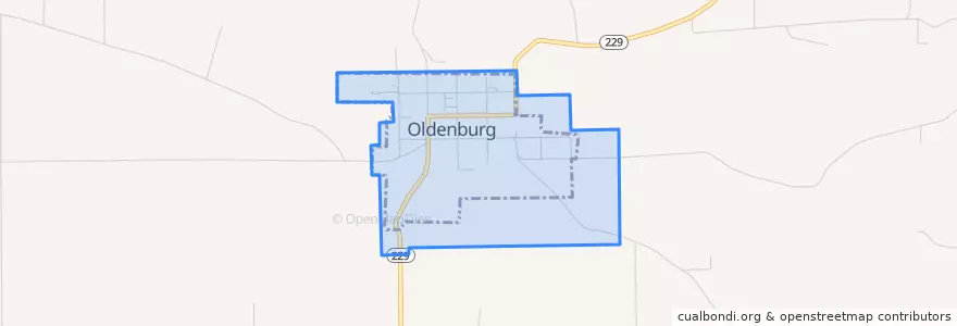 Mapa de ubicacion de Oldenburg.