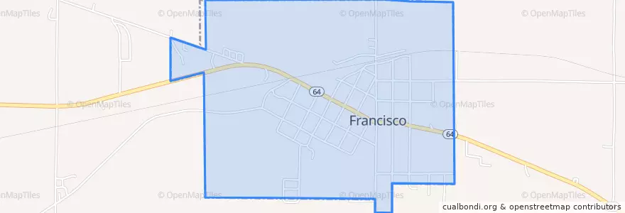 Mapa de ubicacion de Francisco.