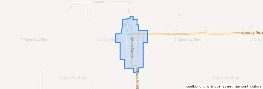Mapa de ubicacion de Alfordsville.