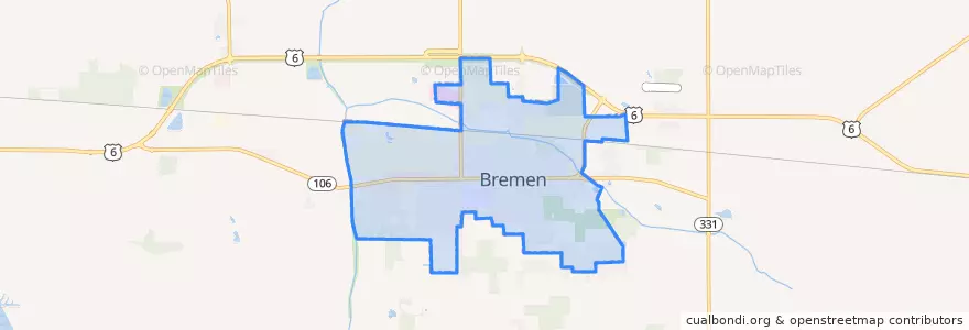 Mapa de ubicacion de Bremen.