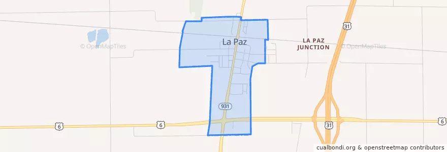 Mapa de ubicacion de La Paz.