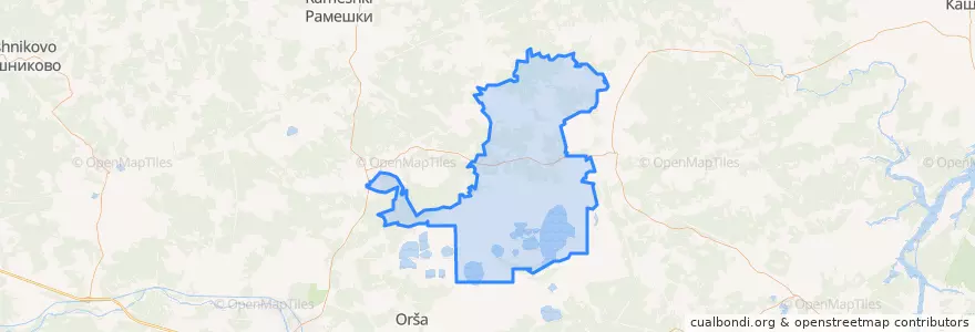 Mapa de ubicacion de сельское поселение Ильгощи.