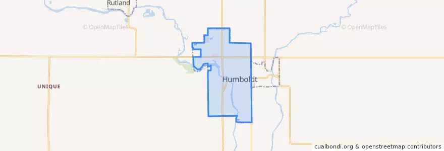 Mapa de ubicacion de Humboldt.
