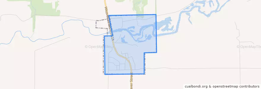 Mapa de ubicacion de Linn Grove.