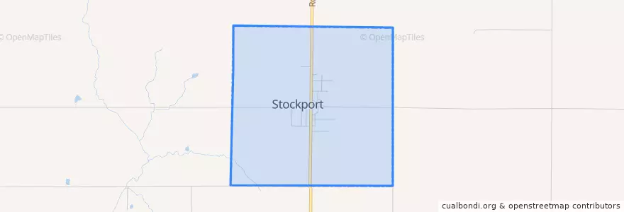Mapa de ubicacion de Stockport.