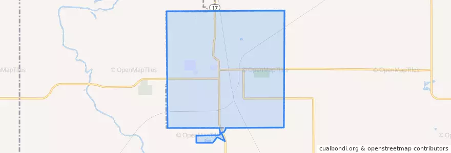 Mapa de ubicacion de Eagle Grove.