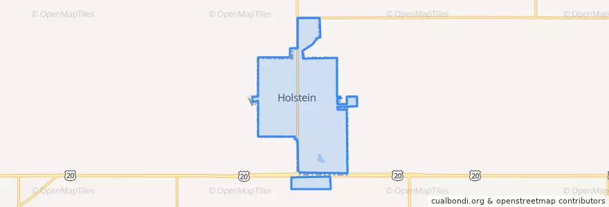 Mapa de ubicacion de Holstein.