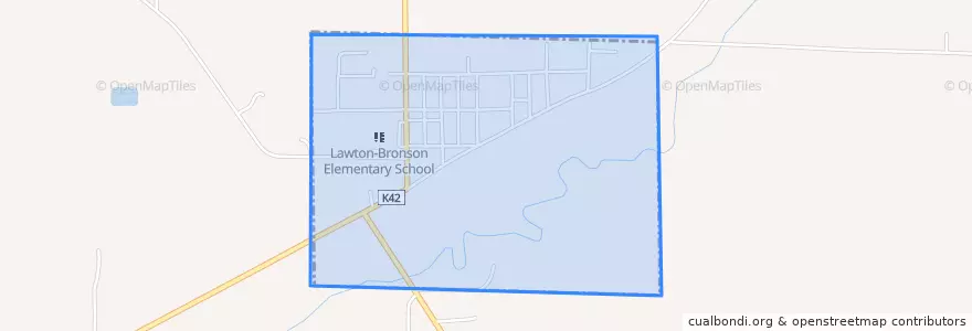 Mapa de ubicacion de Bronson.
