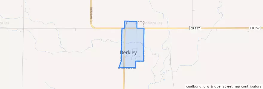 Mapa de ubicacion de Berkley.