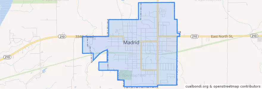 Mapa de ubicacion de Madrid.