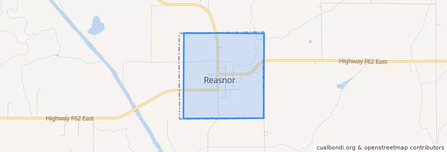 Mapa de ubicacion de Reasnor.