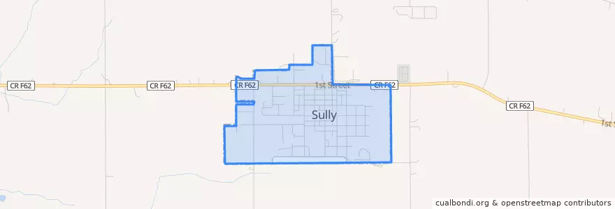 Mapa de ubicacion de Sully.