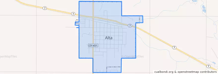 Mapa de ubicacion de Alta.