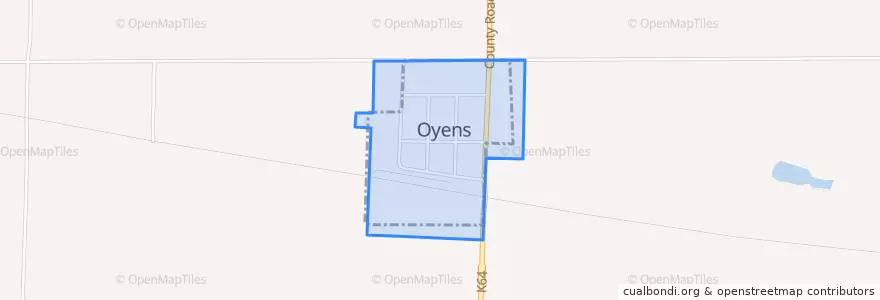 Mapa de ubicacion de Oyens.
