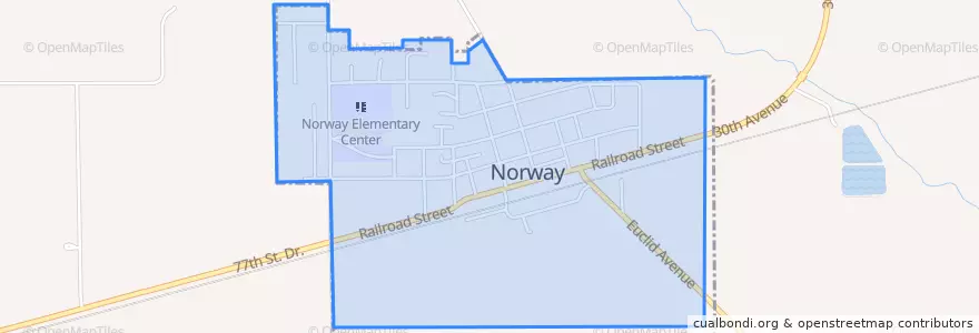 Mapa de ubicacion de Norway.