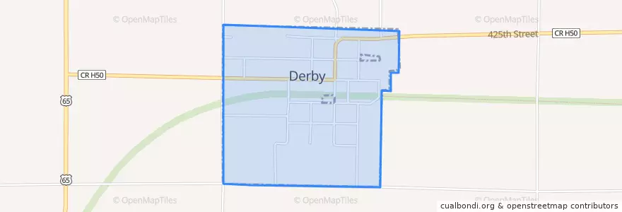 Mapa de ubicacion de Derby.