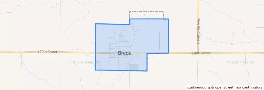 Mapa de ubicacion de Breda.