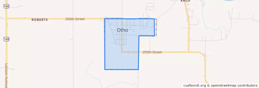 Mapa de ubicacion de Otho.