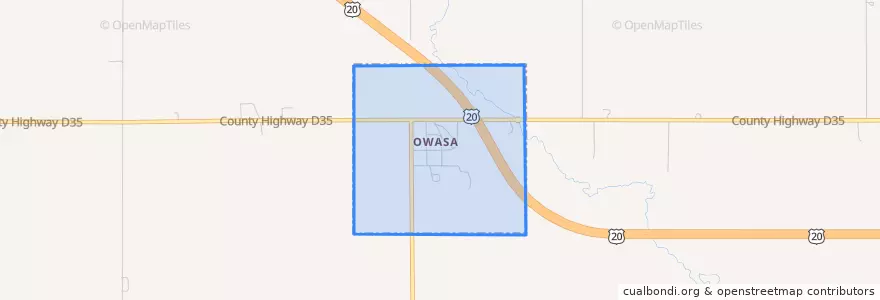 Mapa de ubicacion de Owasa.
