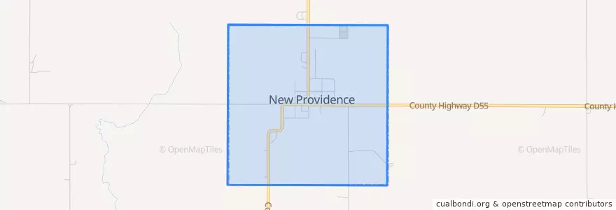 Mapa de ubicacion de New Providence.