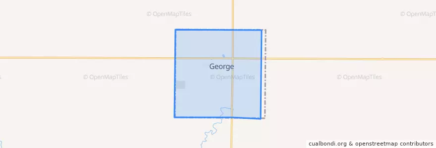 Mapa de ubicacion de George.