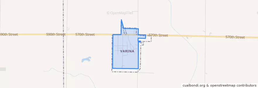Mapa de ubicacion de Varina.