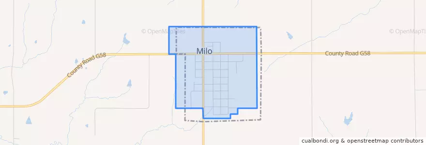 Mapa de ubicacion de Milo.