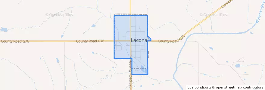 Mapa de ubicacion de Lacona.