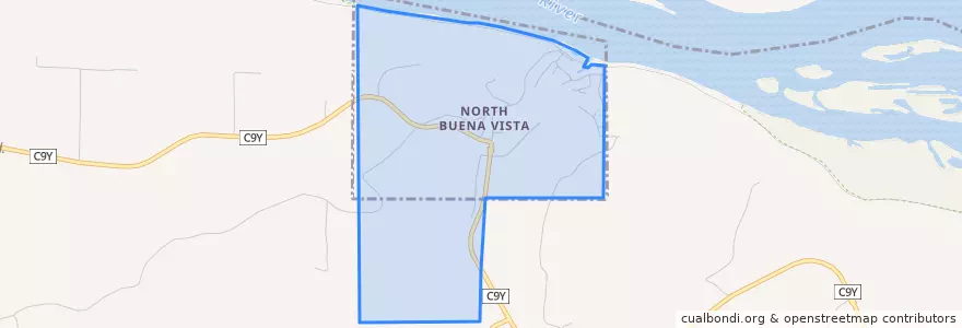 Mapa de ubicacion de North Buena Vista.