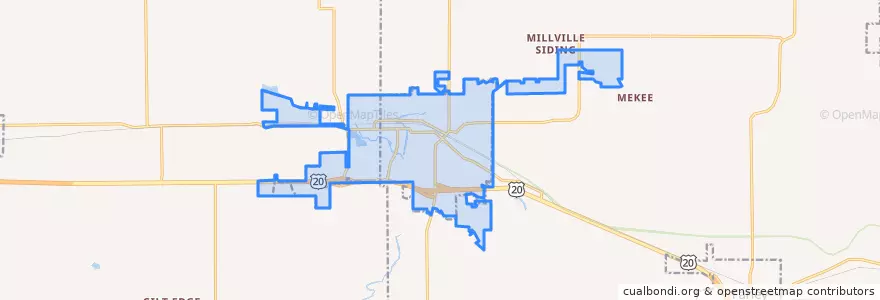 Mapa de ubicacion de Dyersville.