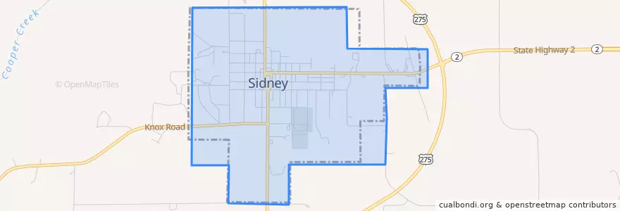 Mapa de ubicacion de Sidney.