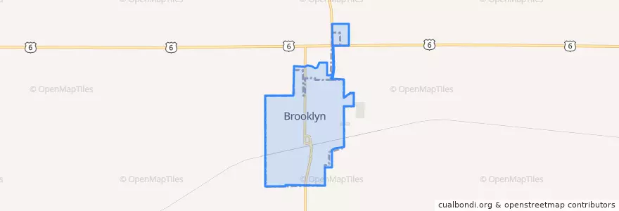 Mapa de ubicacion de Brooklyn.