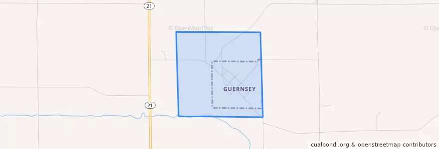 Mapa de ubicacion de Guernsey.