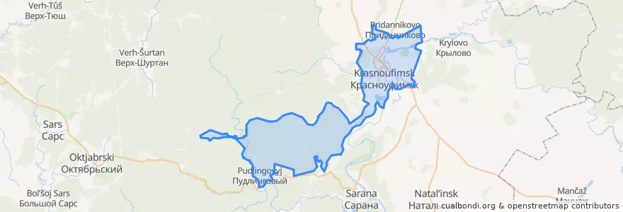 Mapa de ubicacion de クラスノウフィムスク管区.