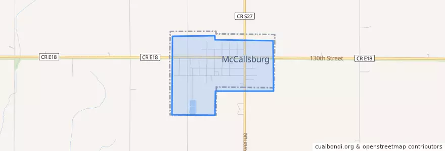 Mapa de ubicacion de McCallsburg.