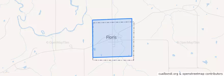 Mapa de ubicacion de Floris.
