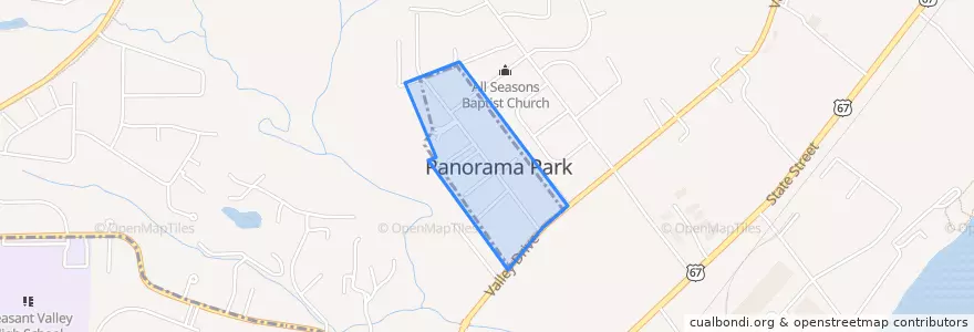 Mapa de ubicacion de Panorama Park.