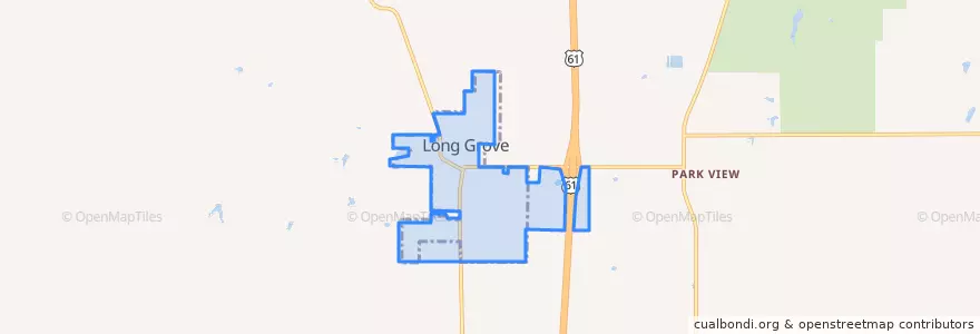 Mapa de ubicacion de Long Grove.