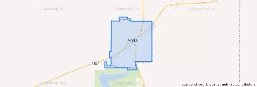 Mapa de ubicacion de Anita.