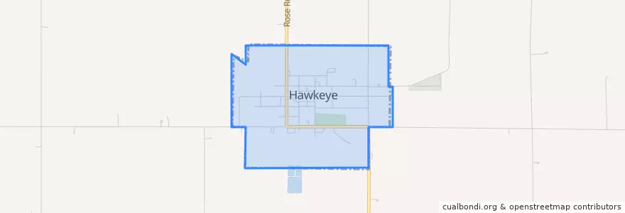 Mapa de ubicacion de Hawkeye.