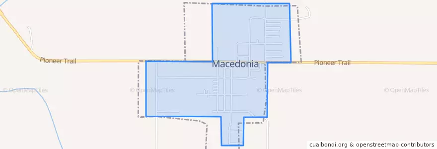 Mapa de ubicacion de Macedonia.