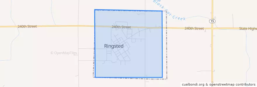 Mapa de ubicacion de Ringsted.
