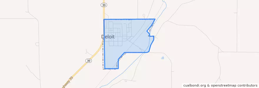 Mapa de ubicacion de Deloit.