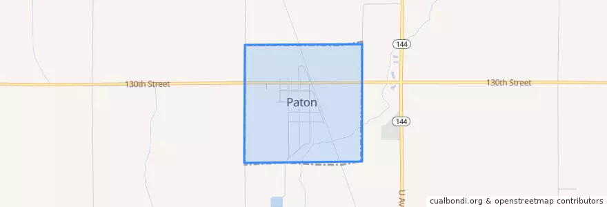 Mapa de ubicacion de Paton.