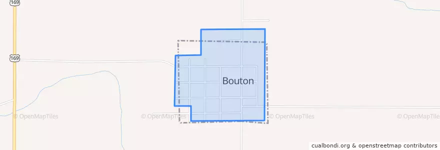 Mapa de ubicacion de Bouton.