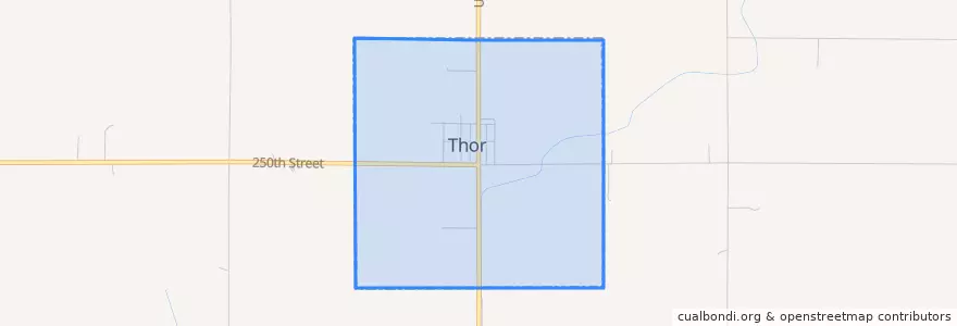 Mapa de ubicacion de Thor.