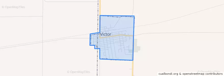 Mapa de ubicacion de Victor.