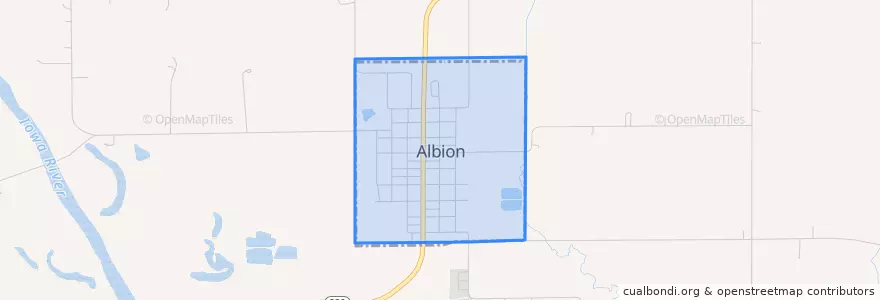 Mapa de ubicacion de Albion.